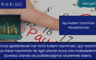 İşçi Kıdem Tazminatı Hesaplaması - Dengehb com